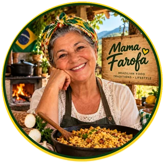 Mama Farofa, host of Farofa Brasil Recipe